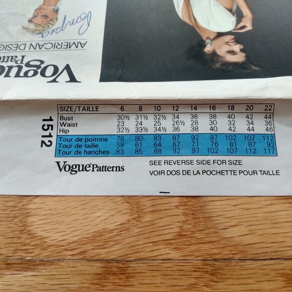 Vintage Vogue Flapper Dress Sewing Pattern Size 8 Kasper 1512 UNCUT - Picture 10 of 13